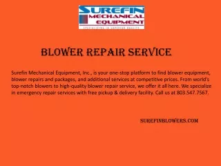 Surefinblowers.com - Blower Repair Service