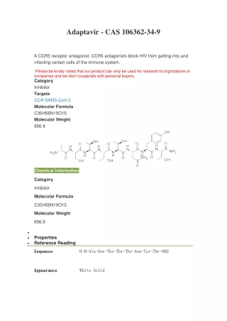 adaptavir cas 106362 34 9