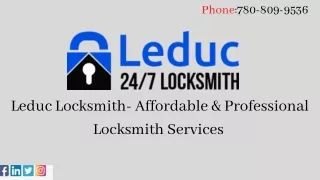 Leduc Locksmith- Affordable & Professional Locksmith Services