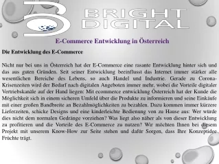 e commerce entwicklung in sterreich