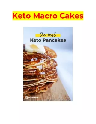 keto macro cakes