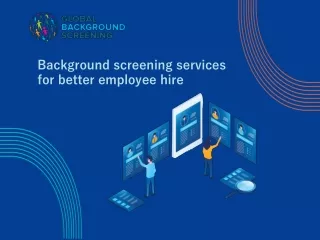 Background screening services for better employee hire