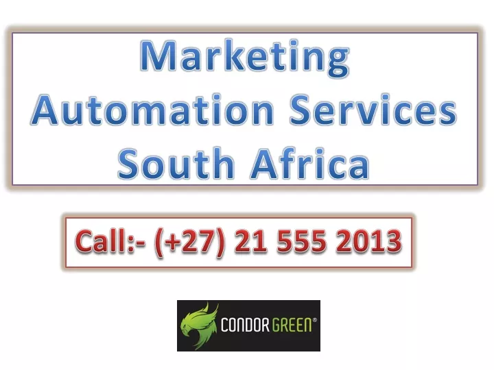 marketing automation services south africa