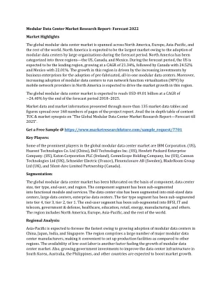 modular data center market research report