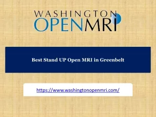 best stand up open mri in greenbelt