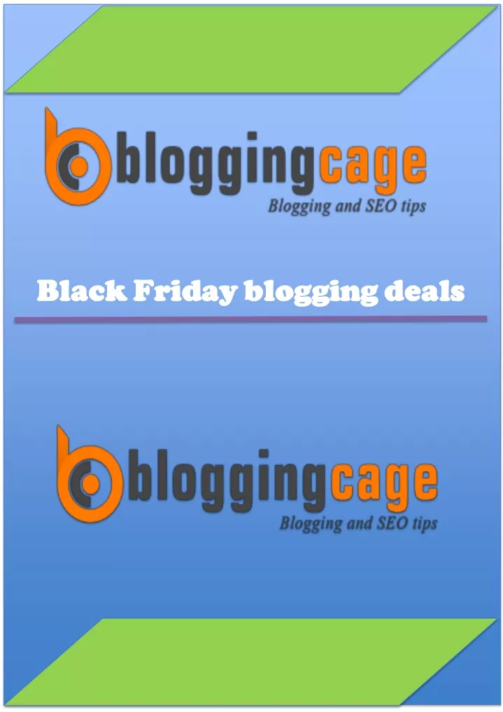 black friday blogging deals black friday blogging