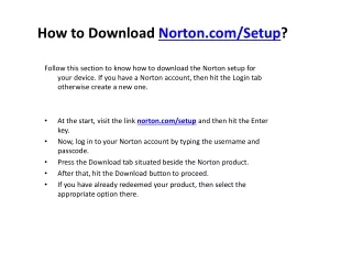 How to Download Norton.Com/Setup?