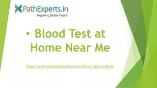 blood test at home near me