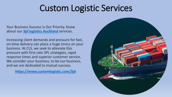 custom logistic services