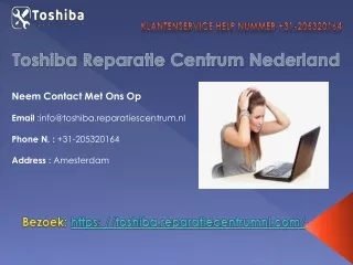 Toshiba Reparatie Centrum Nederland