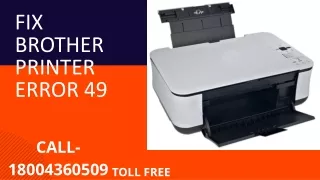 fix brother printer error 49