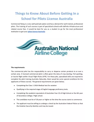 things to know about before getting in a school