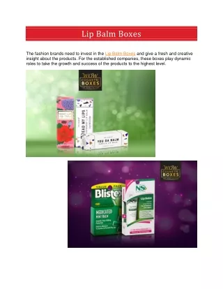 lip balm boxes