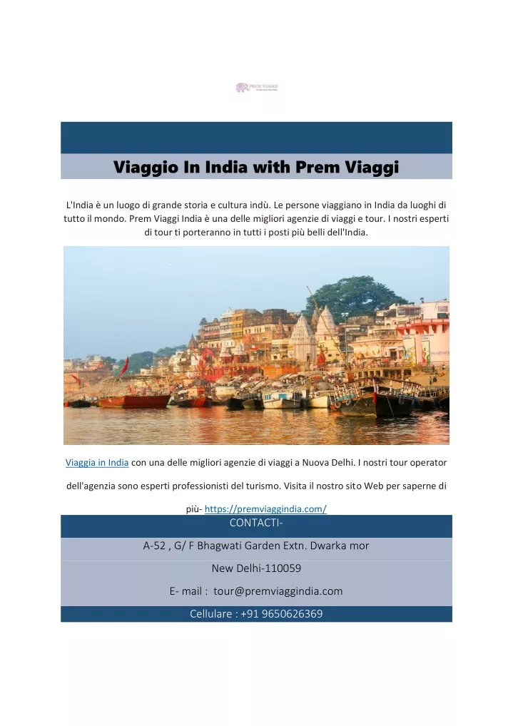 viaggio in india with prem viaggi