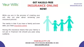 Get Hassle- Free Insurance Online Now!