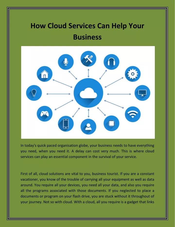 how cloud services can help your business