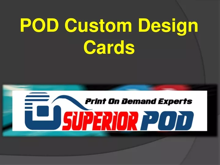 pod custom design cards
