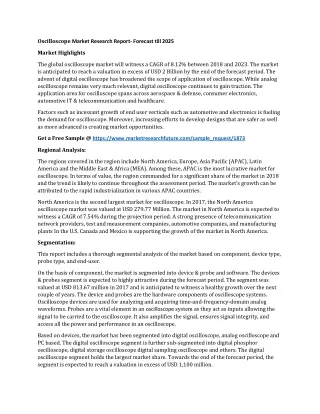 oscilloscope market research report forecast till
