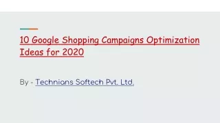 10 Google Shopping Campaigns Optimization Ideas for 2020