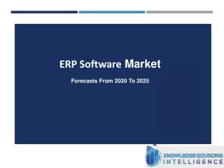 erp software market forecasts from 2020 to 2025