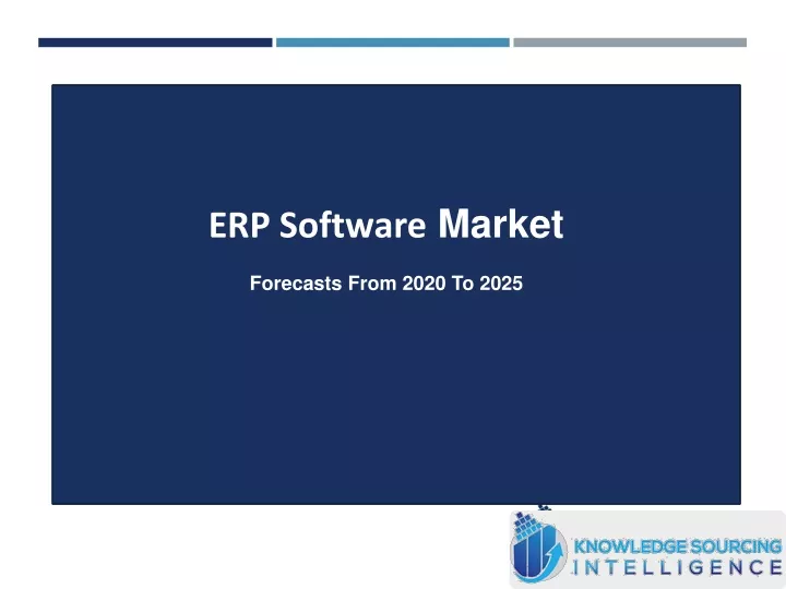 erp software market forecasts from 2020 to 2025