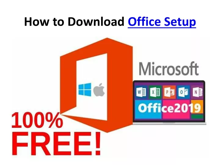 how to download office setup