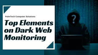 Dark Web Monitoring Services
