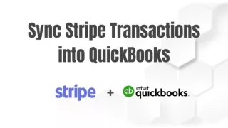Sync Stripe Transactions into QuickBooks Online