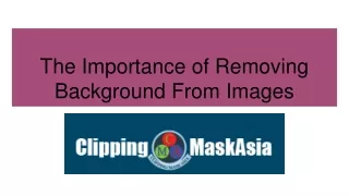 The Importance of Removing Background From Images