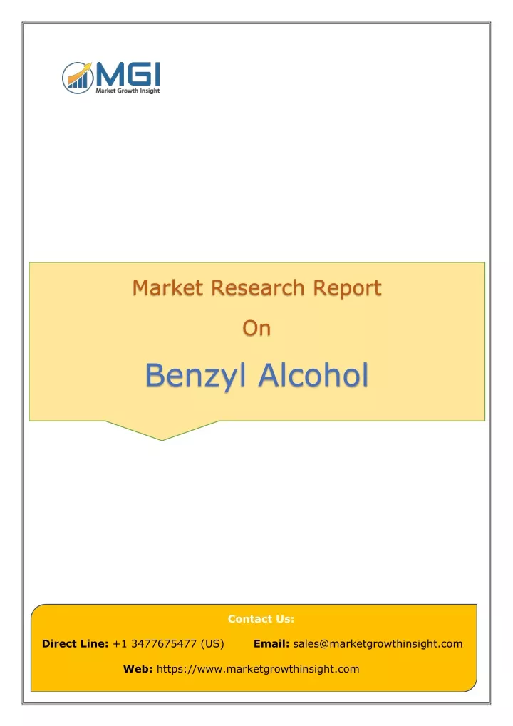 market research report