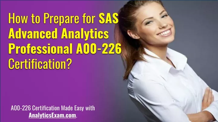 how to prepare for sas advanced analytics
