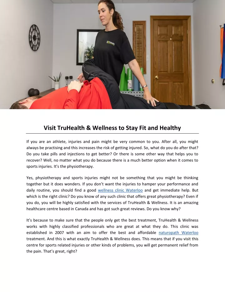 visit truhealth wellness to stay fit and healthy