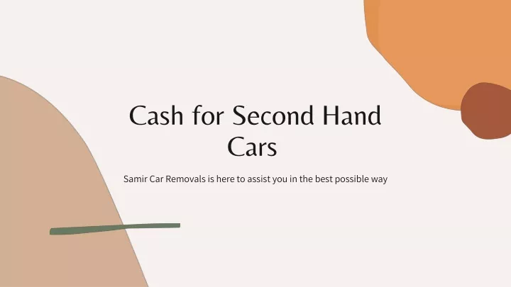 cash for second hand cars