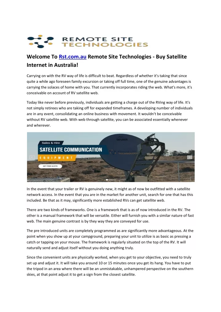welcome to rst com au remote site technologies