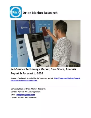 Self-Service Technology Market Size, Industry Trends, Share and Forecast 2020-2026