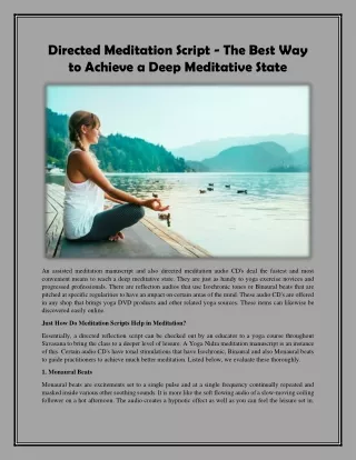 mindfulness meditation scripts