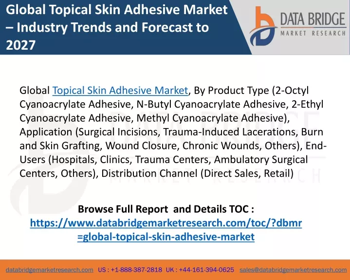 global topical skin adhesive market industry
