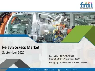 relay sockets market september 2020