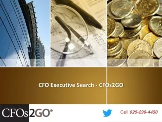 cfo executive search cfos2go