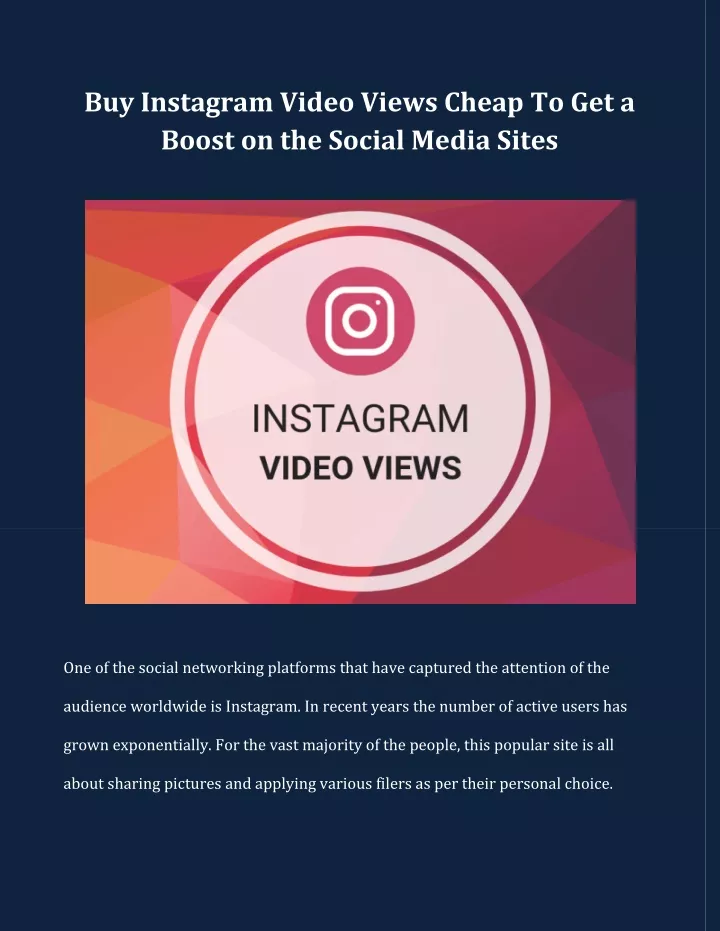 buy instagram video views cheap to get a boost