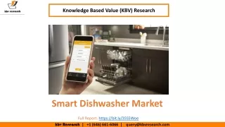 Smart Dishwasher Market Size Worth $5.3 Billion By 2026 - KBV Research