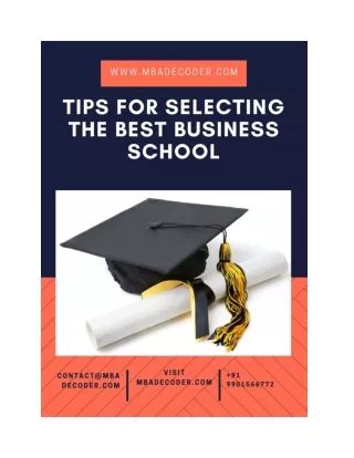 How to select Business Schools for your MBA: Most overlooked factors