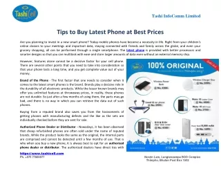 Tips to Buy Latest Phone at Best Prices