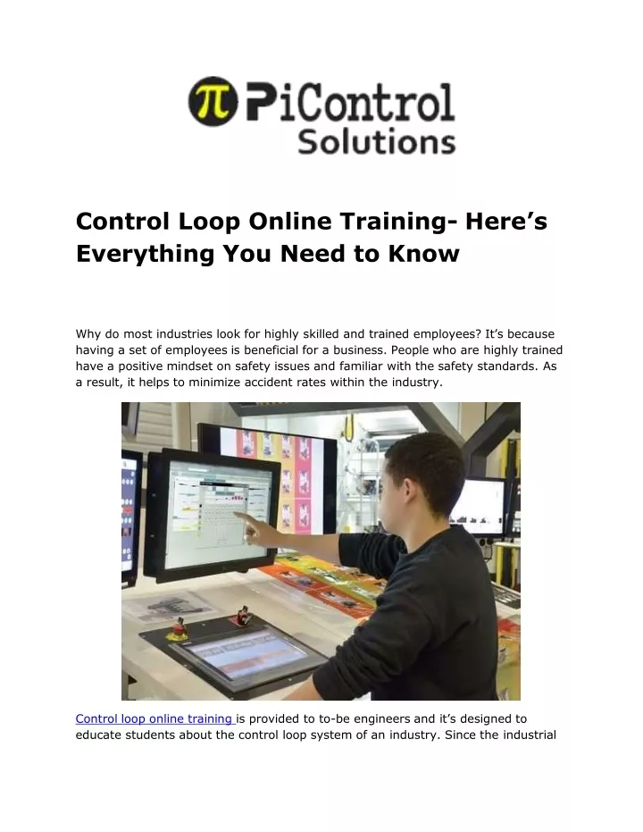 control loop online training here s everything you need to know