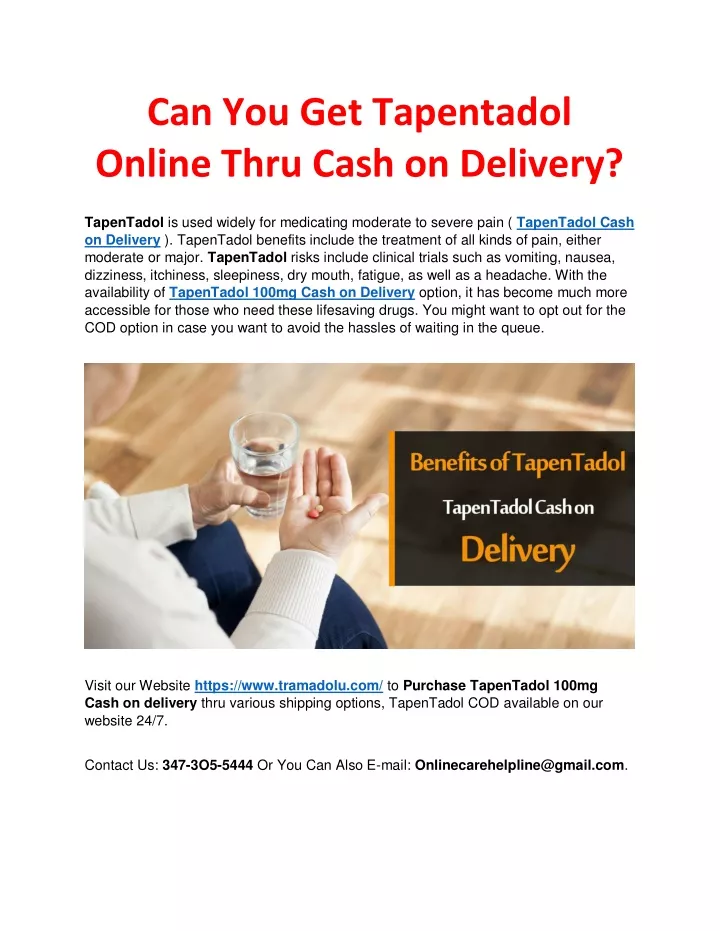 can you get tapentadol online thru cash