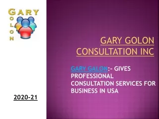 Gary Golon is a doctor and completed his Ph.D. in business
