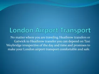 London airport transport