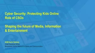 Cyber Security: Protecting Kids Online Role of CSOs in Bangladesh