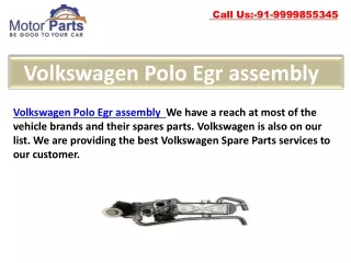 Volkswagen egr assembly