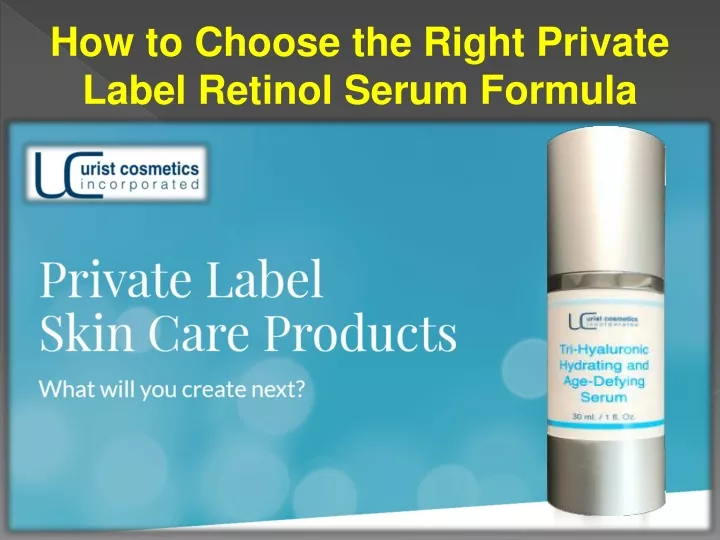 how to choose the right private label retinol